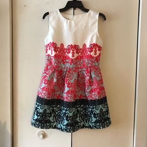 Beautiful large junior dress multi colored